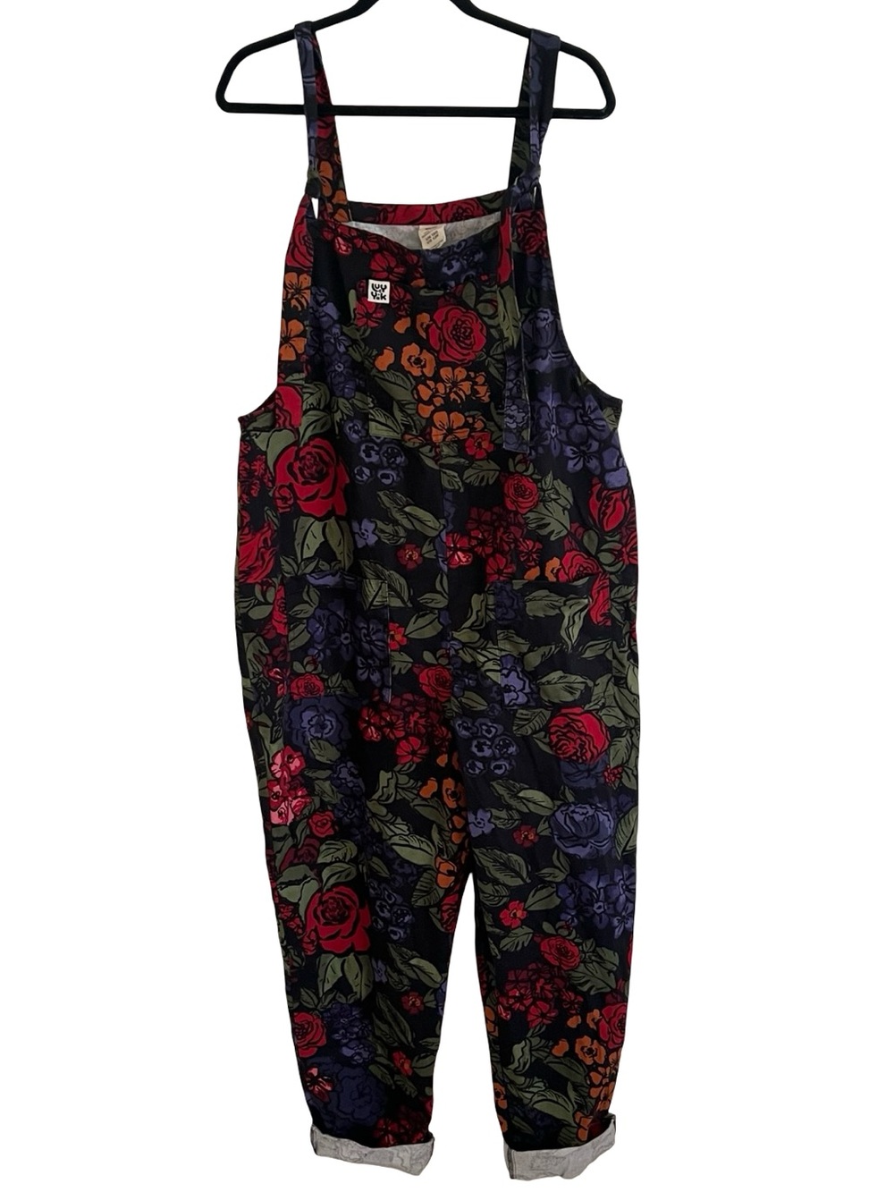 Lucy & Yak Original Cotton Dungarees in Maria Print Size 12R